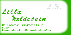 lilla waldstein business card